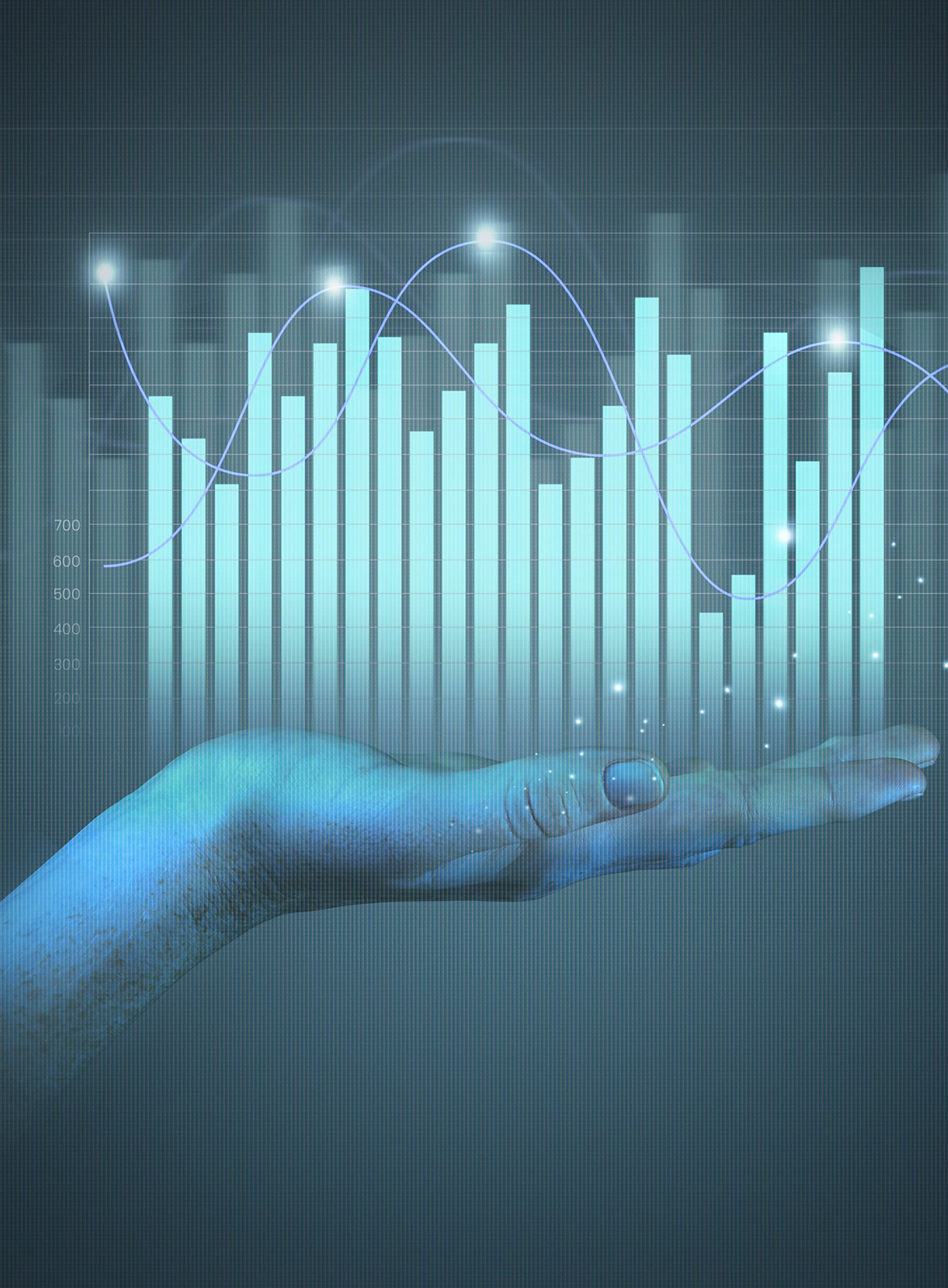 business-concept-with-graphic-holography